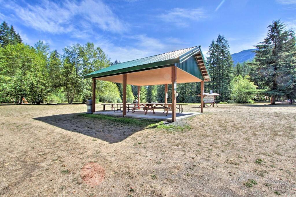 New Modern Cabin! 5Mi To Mt Rainier National Park! Hot Tub & Wifi Эшфорд Экстерьер фото